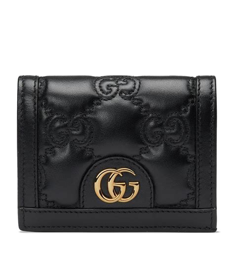 gucci leather trifold wallet|Gucci leather bifold wallet.